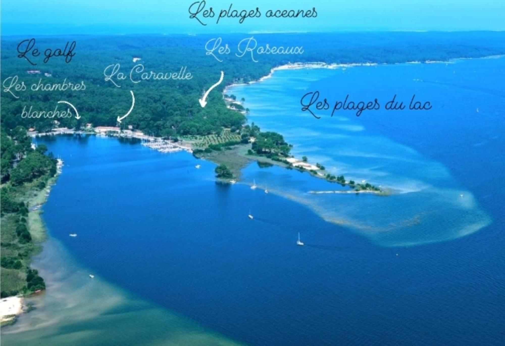 Studio Mansarde Climatise Les Roseaux Bord De Lac Biscarrosse Exterior foto